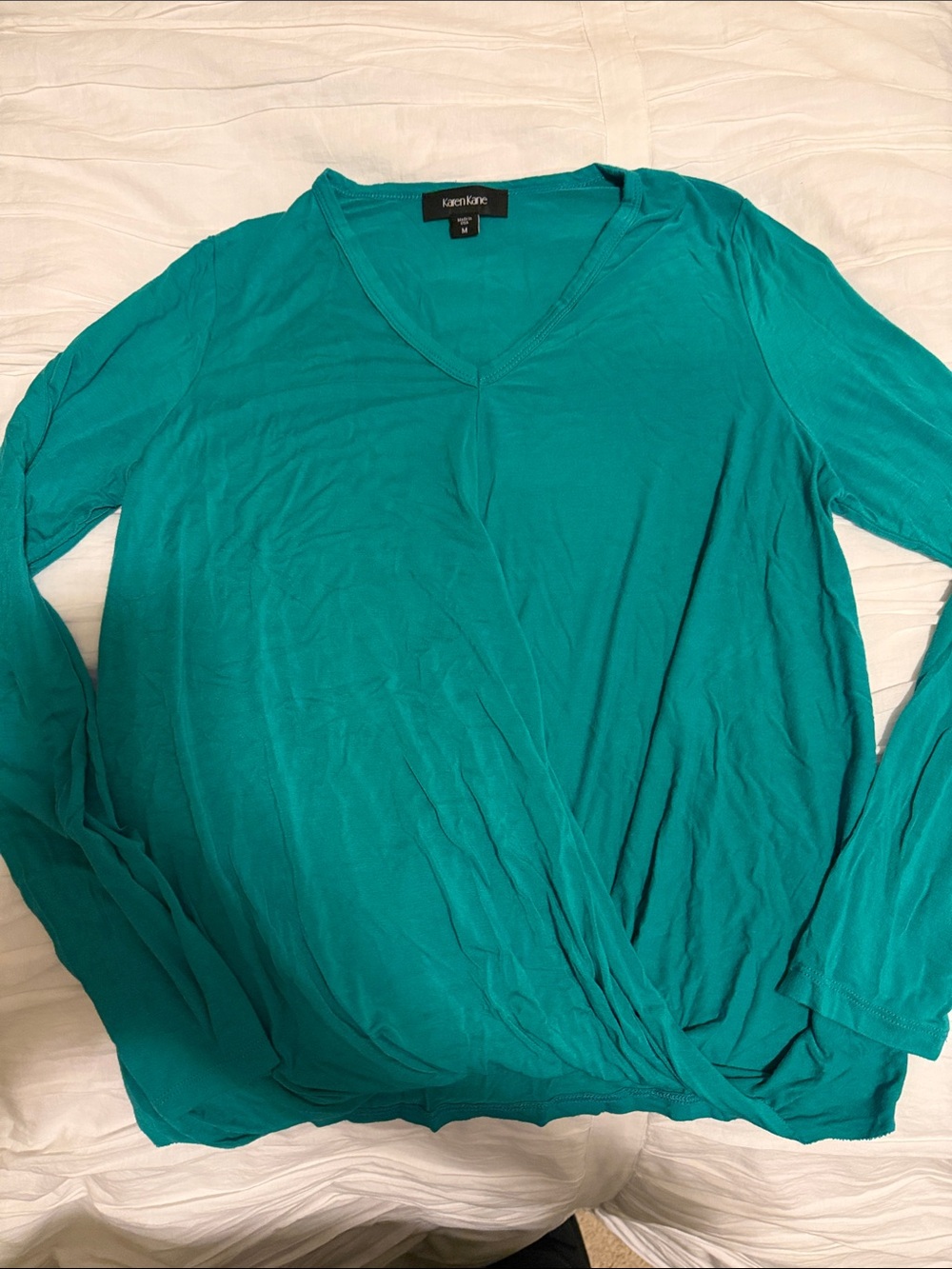 Karen Kane Soft Knit Twist Front Top